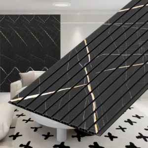 Plantex Louvers Panel for Wall/3d Wall Panel for Interior Wall Décor/PVC Wall Panels/Eco-Friendly Fluted Panel for Walls - Pack of 5,Covers - 50 Sq.